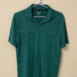 Zelos Flex Men's Shirt Size S Made in China Dark Green/black design